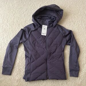 Women’s Athleta Inlet Jacket Hooded Purple Size Large New With Tags